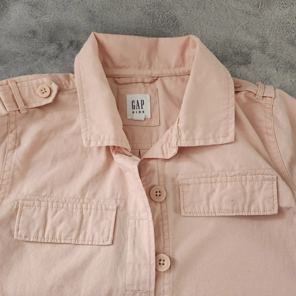 Gap Kids Long Sleeve Button-Down 100% Cotton Jacket